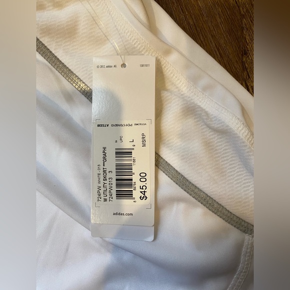 Large White Adidas Women’s Cimacool Utility Skort - Picture 3 of 3